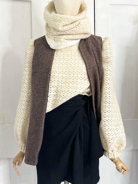 Laurent Knit Reversible V Neck