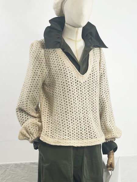 Laurent Knit Reversible V Neck