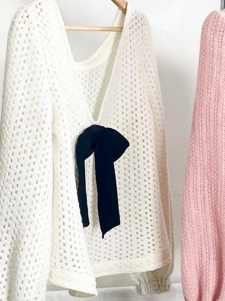 Laurent Knit Reversible V Neck